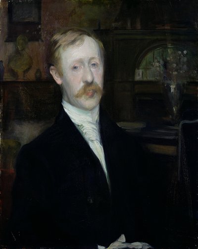 Portrait de George Moore - Jacques Emile Blanche